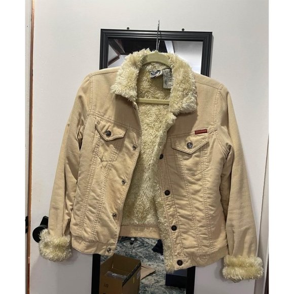 Roxy Jean Fur Lined Corduroy Jacket - Picture 1 of 7